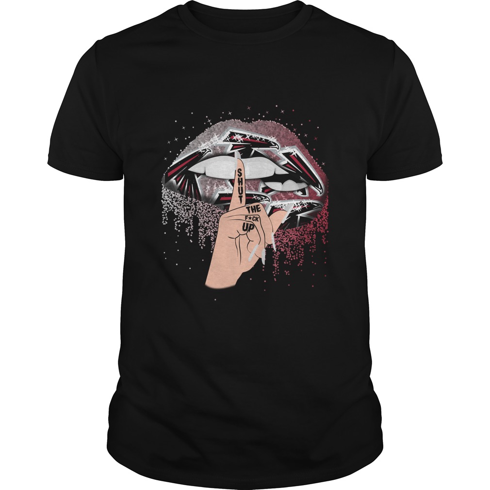 Atlanta Falcons "shut Up" Lips T-Shirt